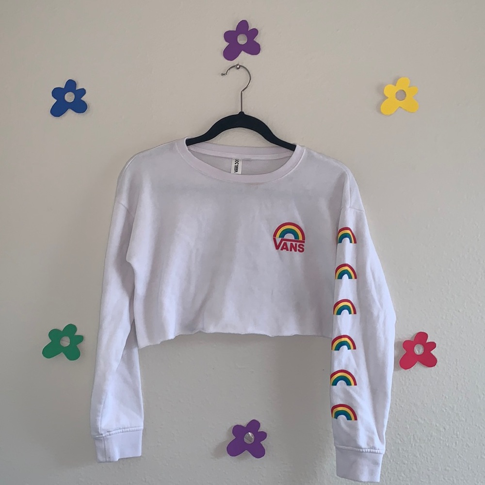 Vans Rainbow Crop-Top Long Sleeve